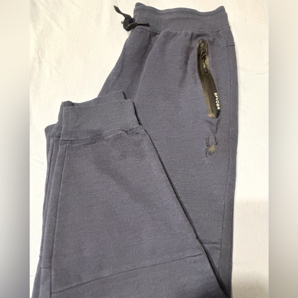 Spyder Active Jogger Sweatpants in Navy Blue. Men’s Size XL.